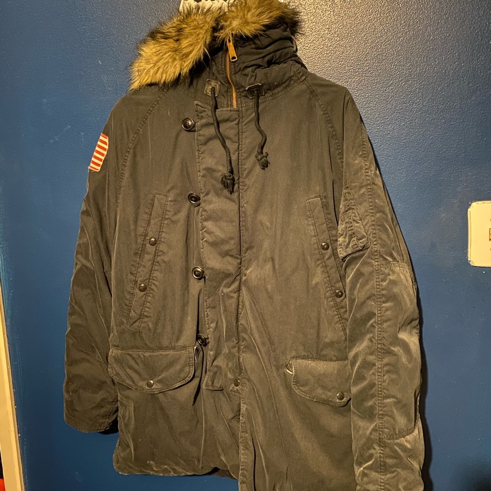 Ralph Lauren denim supply parka